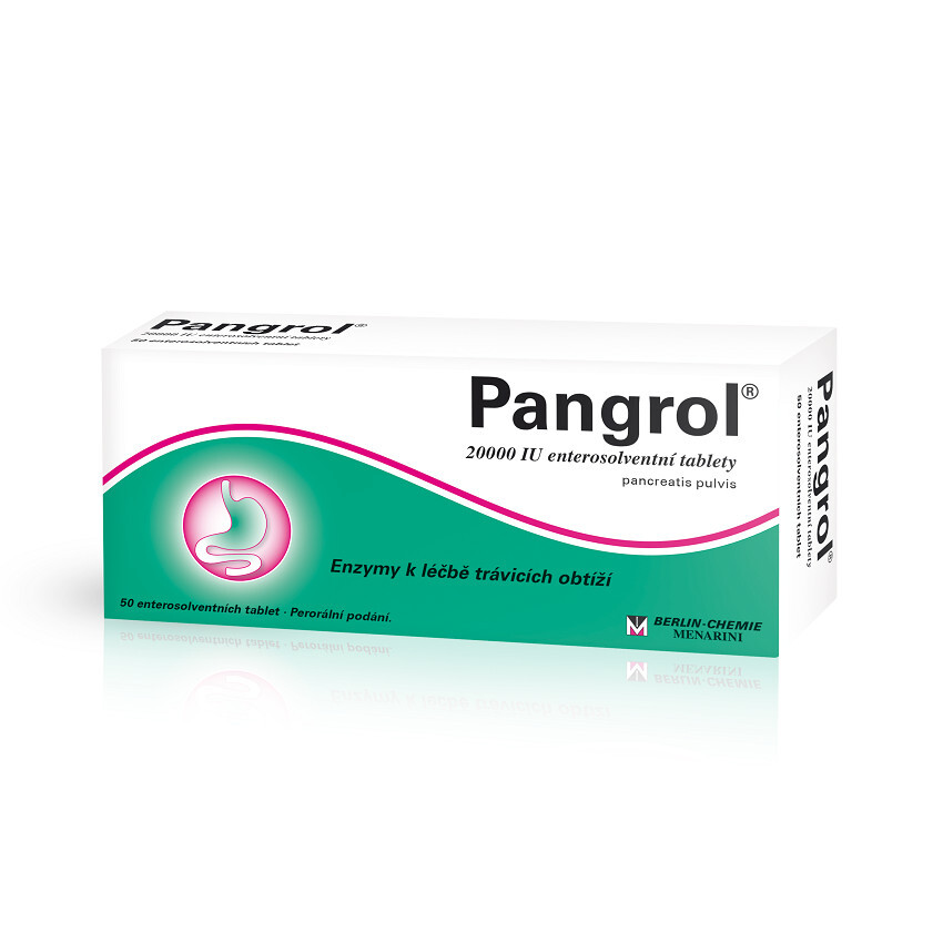 PANGROL 20000IU enterosolventní tableta 50 ks